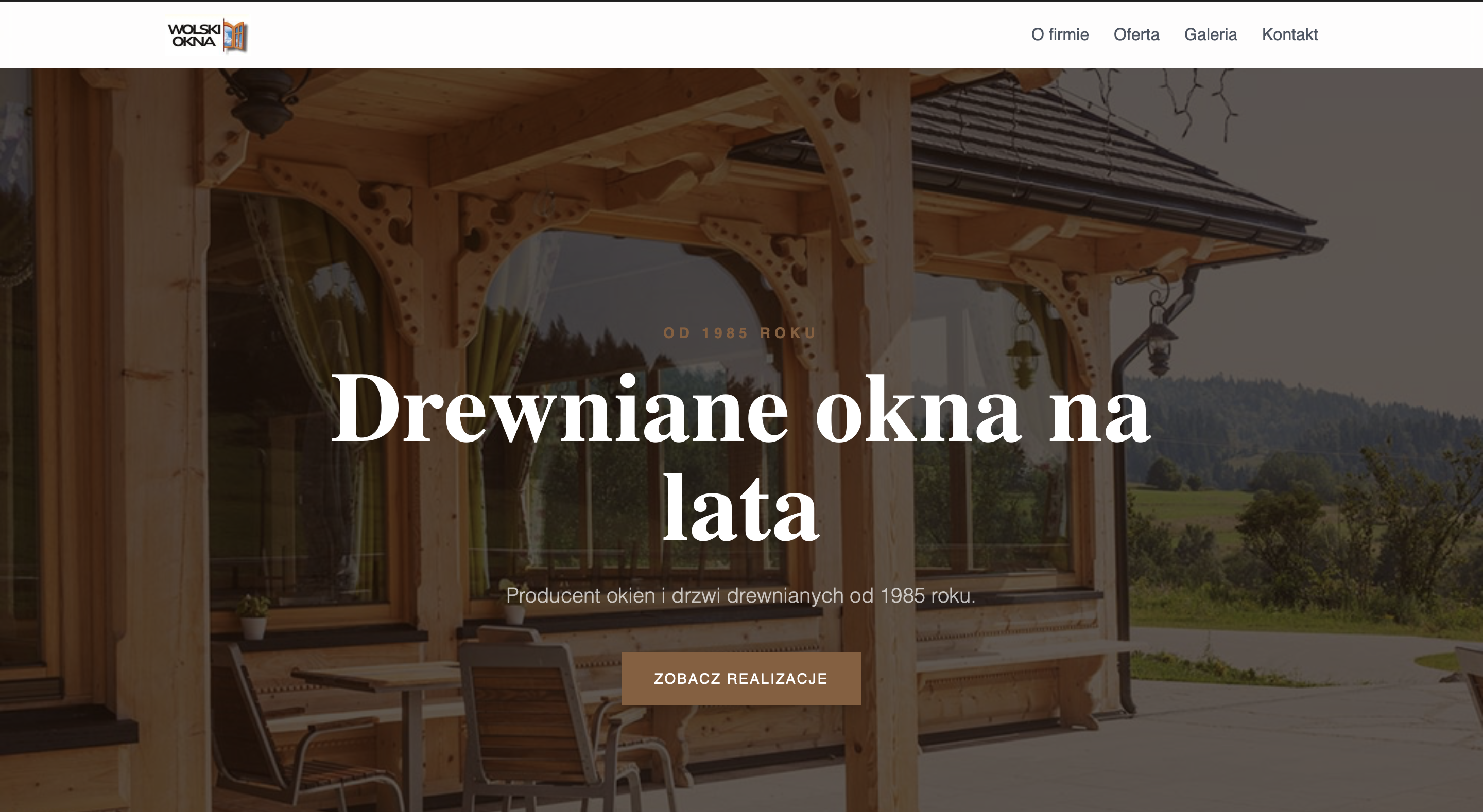 Podgląd strony Okna Wolski